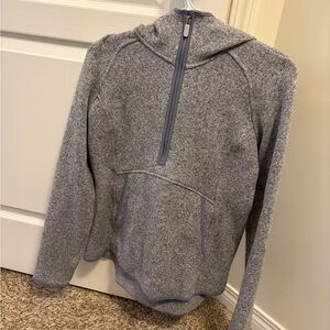 Lululemon Gray and purple fleece Sweater